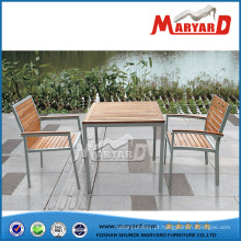 Conjunto de mesa de jantar de madeira de teca de Foshan